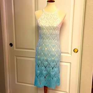 Dress for women crochet handmade cotton soft 100% sizes S -M New